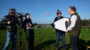 Filming at Hillsborough