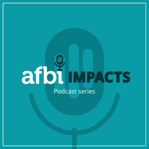 Image of the AFBI Impacts Podcast logo