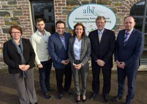 Dr Lisa Black (AFBI), Serhiy Serhiyenko, Oleh Berezyuk, (Samopomich Union Party of Ukraine) Juliet Thompson (Westminster Foundation for Democracy), Prof Trevor Gilliland (AFBI), Lubomyr Zubach (Samopomich Union Party of Ukraine). Dr Lisa Black (AFBI), Serhiy Serhiyenko, Oleh Berezyuk, (Samopomich Union Party of Ukraine) Juliet Thompson (Westminster Foundation for Democracy), Prof Trevor Gilliland (AFBI), Lubomyr Zubach (Samopomich Union Party of Ukraine).