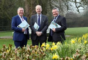 Pictured at the conference, from left are Colm McKenna, Chair of AFBI board, Dr Sinclair Mayne Chief Executive AFBI, Tim Bennett Chairman CIEL. Pictured at the conference, from left are Colm McKenna, Chair of AFBI board, Dr Sinclair Mayne Chief Executive AFBI, Tim Bennett Chairman CIEL.
