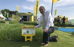 AFBI Grass Breeder David Johnston at the launch of Ballintoy at the Grassland and Muck event in Stoneleigh AFBI Grass Breeder David Johnston at the launch of Ballintoy at the Grassland and Muck event in Stoneleigh
