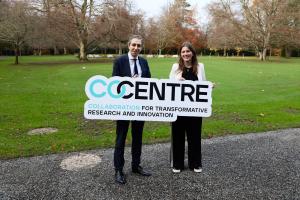 Minister for Further and Higher Education, Research, Innovation and Science, Simon Harris TD and Secretary of State for Science, Innovation and Technology, Michelle Donelan, pictured at Farmleigh, Dublin this afternoon, where they announced €70 million fo Minister for Further and Higher Education, Research, Innovation and Science, Simon Harris TD and Secretary of State for Science, Innovation and Technology, Michelle Donelan, pictured at Farmleigh, Dublin this afternoon, where they announced €70 million fo