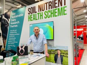 John Milligan, Castlewellan, Co Down at the AFBI/AgriSearch stand at the RUAS Winter Fair John Milligan, Castlewellan, Co Down at the AFBI/AgriSearch stand at the RUAS Winter Fair