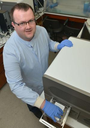 Visiting Scientist Dr P J Collins who will work and train in the porcine lab within AFBI’s Veterinary Sciences Division for the next two years. Visiting Scientist Dr P J Collins who will work and train in the porcine lab within AFBI’s Veterinary Sciences Division for the next two years.
