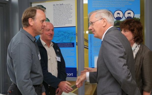 Dr Robert Rosell (AFBI) meets the Duke and Duchess of Gloucester