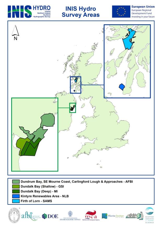 INIS Survey areas INIS Survey areas