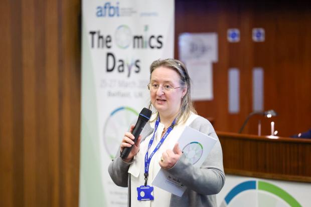 Professor Elizabeth Magowan, AFBI Director opening the Conference at AFBI Newforge