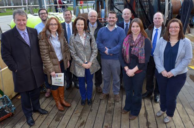 Members of the All Party Group on Science and Technology with AFBI scientists aboard the RV Corystes Members of the All Party Group on Science and Technology with AFBI scientists aboard the RV Corystes
