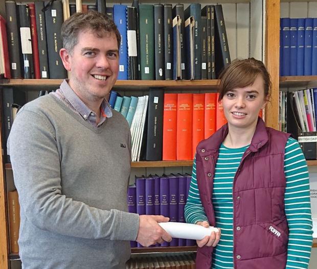 Naomi Rutherford who won best final-year presentation at the DAERA postgraduate conference pictured with supervisor Dr Francis Lively at AFBI Hillsborough Naomi Rutherford who won best final-year presentation at the DAERA postgraduate conference pictured with supervisor Dr Francis Lively at AFBI Hillsborough