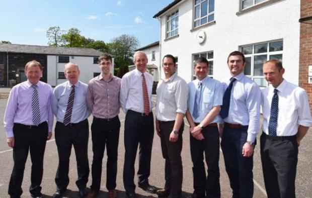From left to right the line up of speakers at the Dairy Technical Seminar included John Bailey (AFBI), Sinclair Mayne (AFBI), Peter Purcell (AFBI), James Campbell (AgriSearch), Andrew Dale (AFBI), Conrad Ferris (AFBI), Steven Morrison (AFBI) and Gareth Ar From left to right the line up of speakers at the Dairy Technical Seminar included John Bailey (AFBI), Sinclair Mayne (AFBI), Peter Purcell (AFBI), James Campbell (AgriSearch), Andrew Dale (AFBI), Conrad Ferris (AFBI), Steven Morrison (AFBI) and Gareth Ar