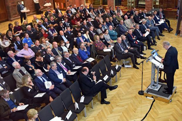 Audience members at the George Scott Robertson Memorial Lecture