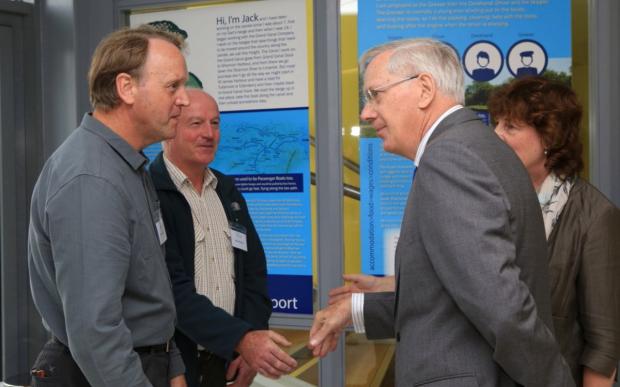 Dr Robert Rosell (AFBI) meets the Duke and Duchess of Gloucester