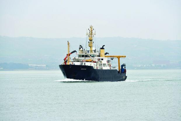 RV Corystes in  Belfast Lough