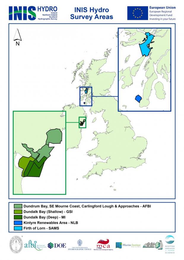 INIS Survey areas