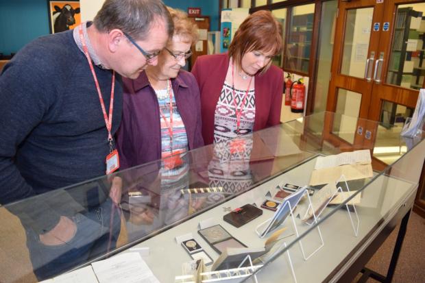 The Clarke family at the exhibition