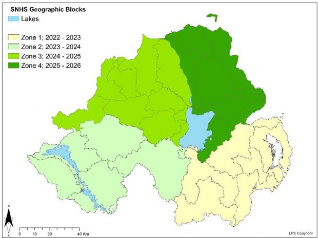 The SNHS will continue in a zonal approach with all four zones sampled by March 2026.