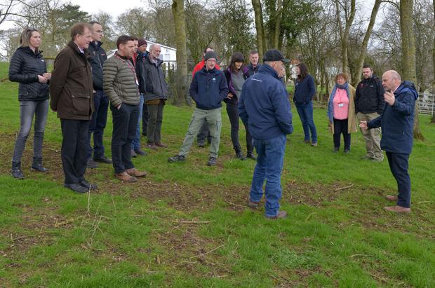 Members of the National Trust discuss AFBI research during the recent AFBI-hosted Land Management Forum