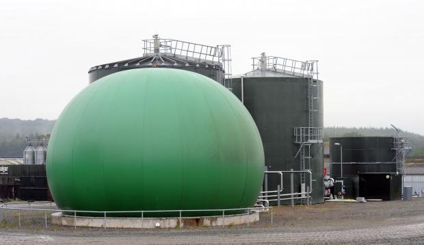 The anaerobic digester at AFBI Hillsborough supplies a 1.5 km district heating system and now has a screw press and centrifuge to extract the solids from the digestate