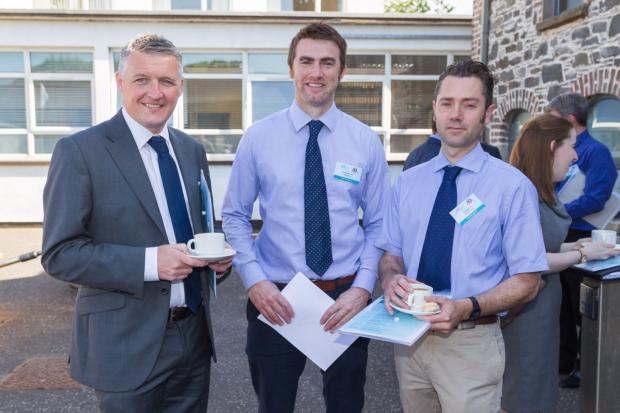 Patrick McLaughlin, Devenish CEO, Dr Steven Morrison, AFBI and Philip Ingram, Cargill Group