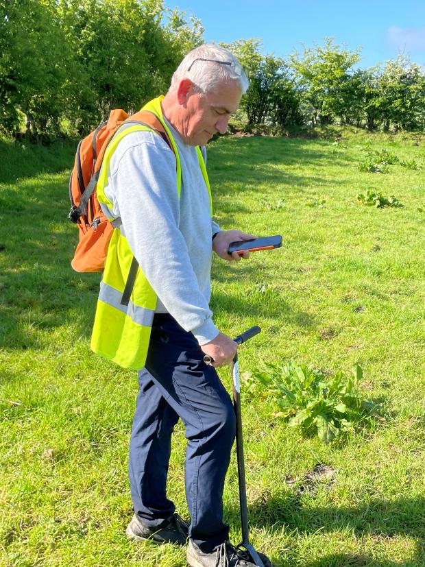 Sampling in Zone 1 SNHS sampler