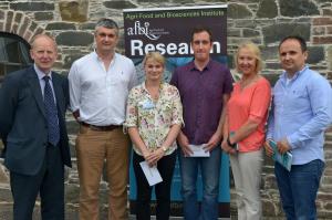 Keynote speakers and prize winners pictured at the annual AFBI Postgraduate Research Symposium