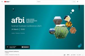 Image showing the window where the Conference will be streamed on YouTube