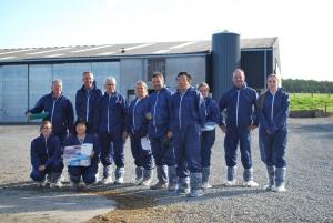 Scientists from Ireland, England, Belgium and Denmark who visited Hillsborough to have techniques demonstrated within the GplusE project