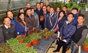 Agricultural scientists from China pictured during their recent visit to AFBI