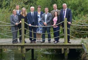 (L-R): Wendy McKinley (NIEA), Brian Ervine (DARD), Yvonne McElarney (AFBI), Brian Rippey (UU), Deirdre Tierney (EPA), Ian Donohue (TCD), Robert Rosell (AFBI), Colleen Ward (AFBI), Ciaran Hanna (SEUPB)