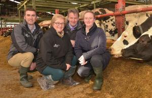 Pictured (L-R) Dr Steven Morrison, Mrs Jacqueline Armstrong, Professor Seamus Kennedy and Dr Elizabeth Magowan.