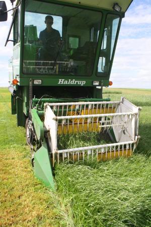 New plot harvester with NIRS scanning equipment in use at AFBI Loughgall