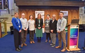 : Pictured (L-R) key conference stakeholders, Sharon O’Rourke, Thomas Cummins, Sara Vero, Suzanne Higgins, Saoirse Tracy, Jack Hannam and Paul Murphy.