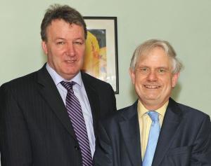 Pictured L-R Professor Seamus Kennedy and Dr David Bryson
