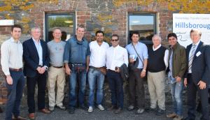 Uruguayan agricultural advisors visiting AFBI Hillsborough in a rare moment of sun!