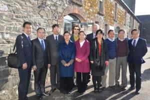 Dr Sinclair Mayne, Dr Linda Farmer, Dr Ziping Wu and Dr Tianhai Yan from AFBI meet with the CAS delegation.