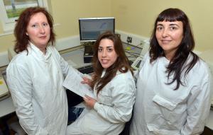 Pictured L-R Angela Lahuerta-Marin, Veterinary Research Officer at AFBI, Spanish Erasmus student, Violeta Muñoz with Maria Guelbenzu, Head of Disease Surveillance and Investigation Branch.