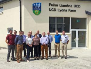 The AFBI and UCD Teams during the recent visit of AFBI Senior Management to UCD Lyons Research Farm