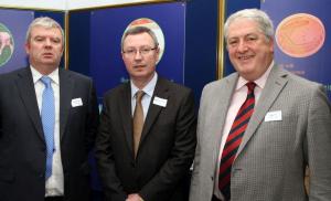 Andy Hillan, Stanley McDowell (Director Veterinary Sciences Division, AFBI) and John Hill.