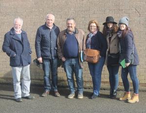 Rafael Hernández (centre) and family with Jim McCreight (PPNI Ltd).