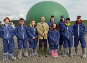 A group of students from St Aidan’s High School Derrylin in Fermanagh pictured with Dr Gary Lyons (AFBI) during their recent visit to AFBI Hillsborough.