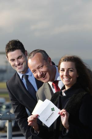 Nicola Branagh, Business Development Manager, Action Renewables joins this year’s Action Renewables Association Awards sponsors Ross McConnell (left), Renewable Energy Manager at Vayu and James Pringle, Partner, Tughans to announce the shortlisted local b