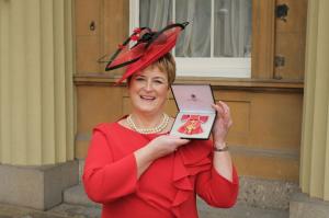 Professor Margaret Patterson who recently received her OBE at Buckingham Palace.
