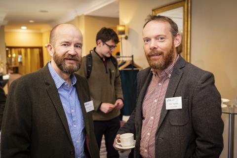 Alastair Cameron (CAFRE) and Peter McEvoy (Ulster Wildlife)