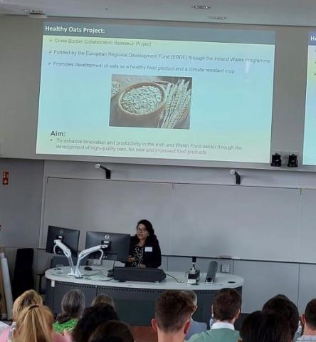 Farhana Afroze creating novel strategies to quantify Mycotoxin in Irish oat cultivars inoculated with Fusarium head blight