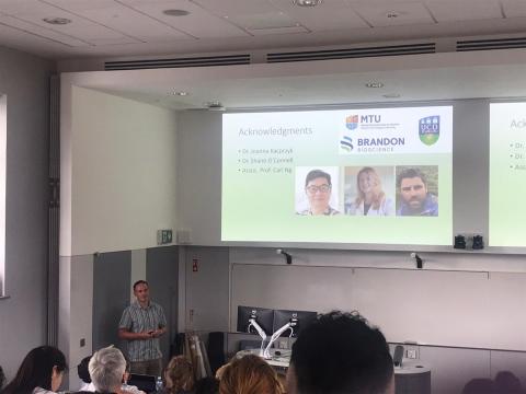 Patrick Quille from UCD investigating the impact of an engineered algal biostimulant on improving nitrogen use efficiency in perennial ryegrass